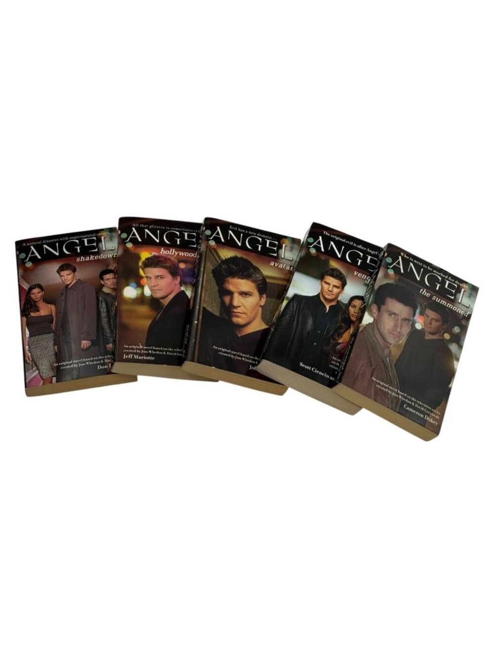 Angel Lot 5 Novels PB Books First Edition Shakedown Summoned TV Series Vampire